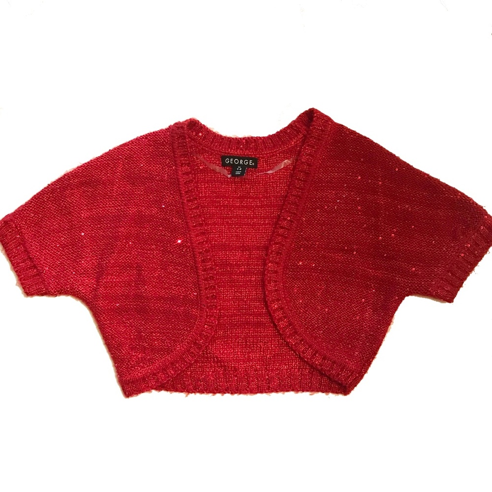 GEORGE GIRL'S BOLERO SHRUG TOP SIZE 7 - 8